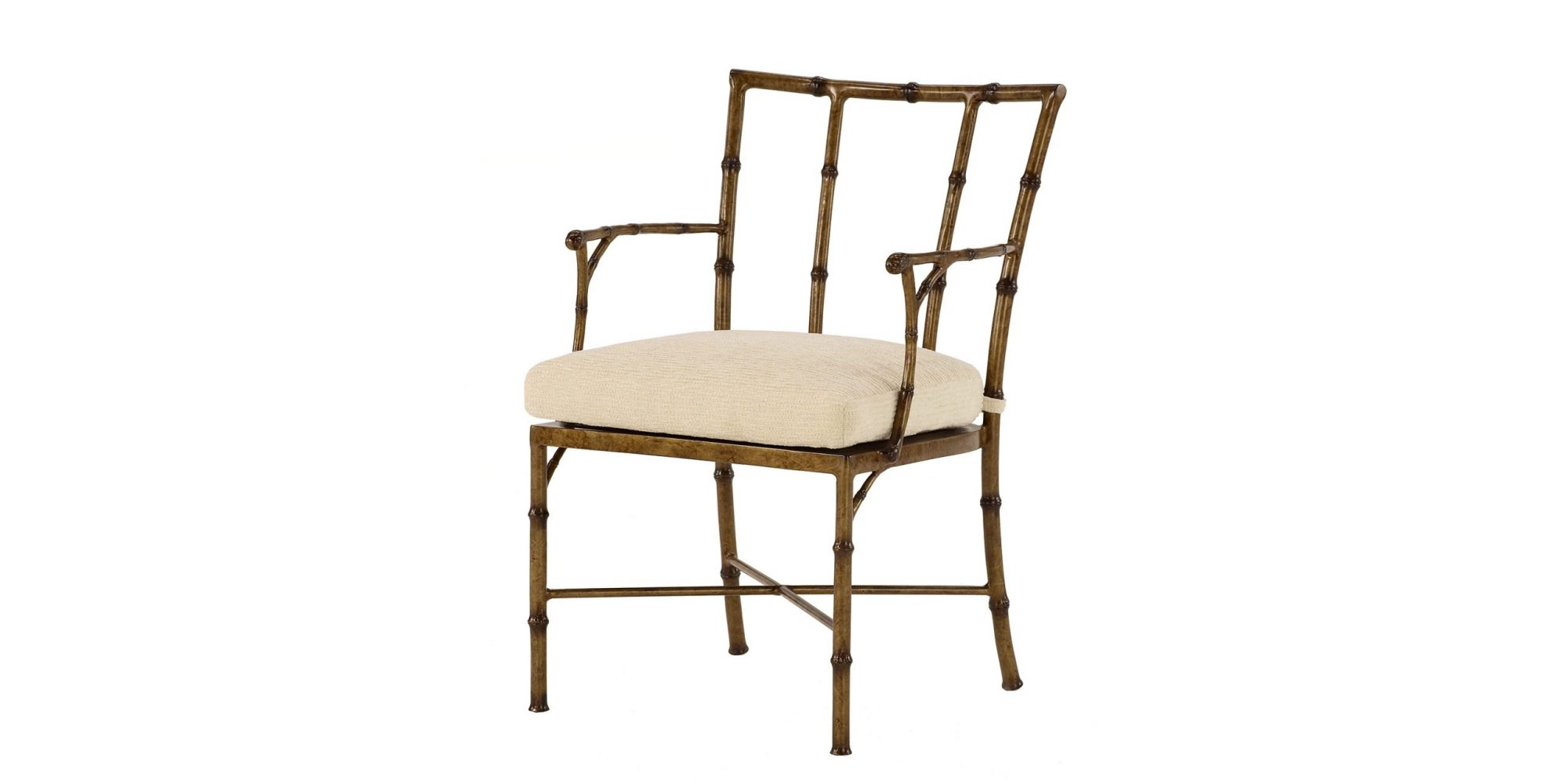 BAMBOO DINING ARM CHAIR WITHOUT FRETWORK | Michael Taylor Designs