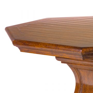 LARGE OCTAGONAL WOOD TOP WITH OGEE EDGE