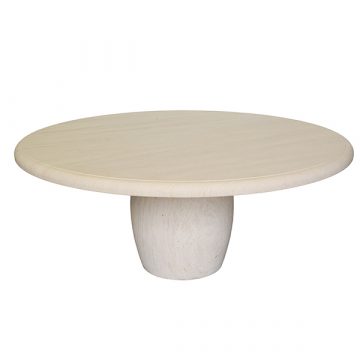 NATURAL BARREL COCKTAIL TABLE ROUND